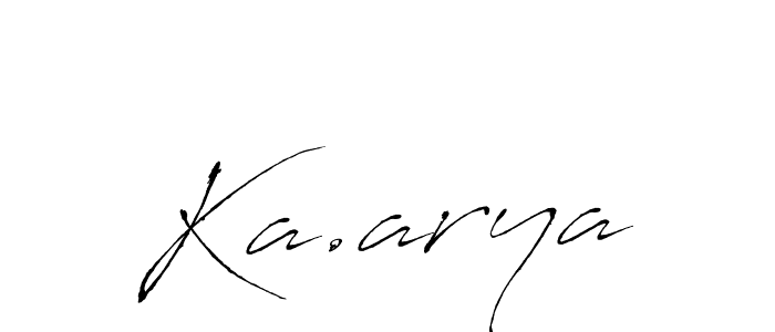 Make a beautiful signature design for name Ka.arya. Use this online signature maker to create a handwritten signature for free. Ka.arya signature style 6 images and pictures png