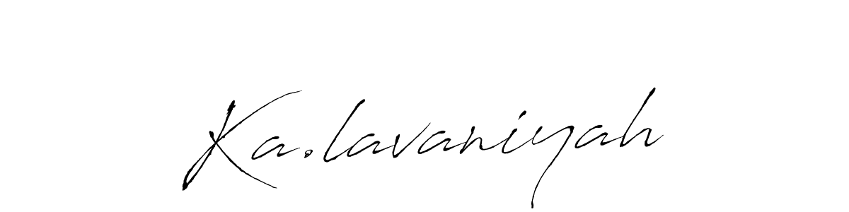 Also You can easily find your signature by using the search form. We will create Ka.lavaniyah name handwritten signature images for you free of cost using Antro_Vectra sign style. Ka.lavaniyah signature style 6 images and pictures png