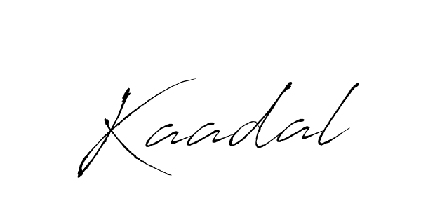Make a beautiful signature design for name Kaadal. With this signature (Antro_Vectra) style, you can create a handwritten signature for free. Kaadal signature style 6 images and pictures png