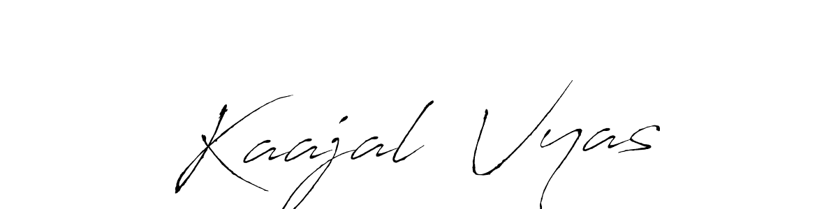 if you are searching for the best signature style for your name Kaajal  Vyas. so please give up your signature search. here we have designed multiple signature styles  using Antro_Vectra. Kaajal  Vyas signature style 6 images and pictures png