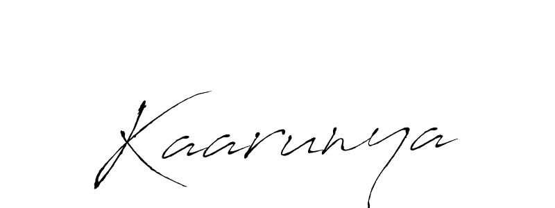 Make a beautiful signature design for name Kaarunya. With this signature (Antro_Vectra) style, you can create a handwritten signature for free. Kaarunya signature style 6 images and pictures png