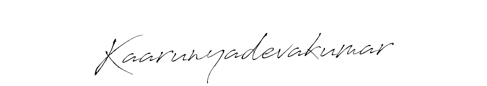 Also we have Kaarunyadevakumar name is the best signature style. Create professional handwritten signature collection using Antro_Vectra autograph style. Kaarunyadevakumar signature style 6 images and pictures png