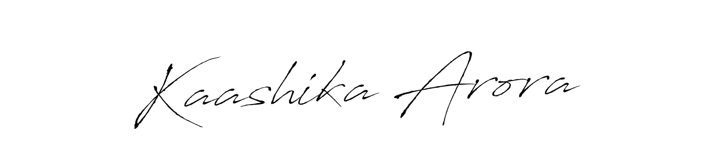 Design your own signature with our free online signature maker. With this signature software, you can create a handwritten (Antro_Vectra) signature for name Kaashika Arora. Kaashika Arora signature style 6 images and pictures png