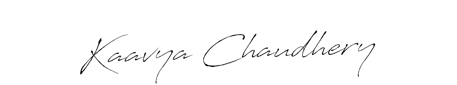 Antro_Vectra is a professional signature style that is perfect for those who want to add a touch of class to their signature. It is also a great choice for those who want to make their signature more unique. Get Kaavya Chaudhery name to fancy signature for free. Kaavya Chaudhery signature style 6 images and pictures png