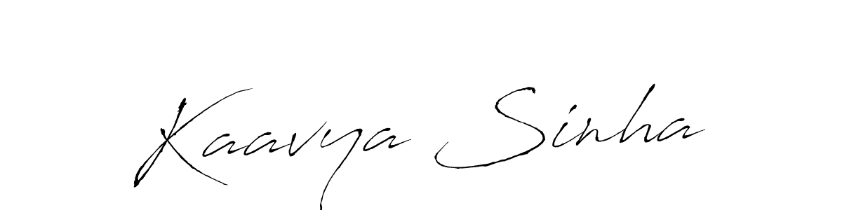 Make a beautiful signature design for name Kaavya Sinha. With this signature (Antro_Vectra) style, you can create a handwritten signature for free. Kaavya Sinha signature style 6 images and pictures png