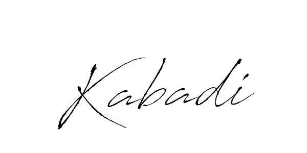 Design your own signature with our free online signature maker. With this signature software, you can create a handwritten (Antro_Vectra) signature for name Kabadi. Kabadi signature style 6 images and pictures png
