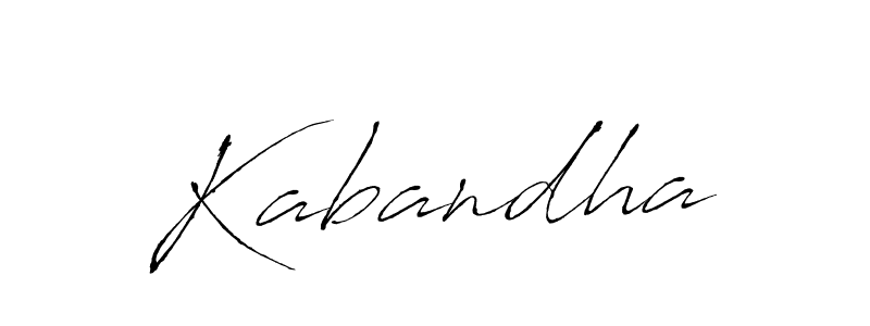 Use a signature maker to create a handwritten signature online. With this signature software, you can design (Antro_Vectra) your own signature for name Kabandha. Kabandha signature style 6 images and pictures png