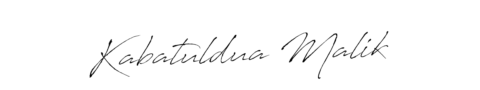 Make a beautiful signature design for name Kabatuldua Malik. With this signature (Antro_Vectra) style, you can create a handwritten signature for free. Kabatuldua Malik signature style 6 images and pictures png