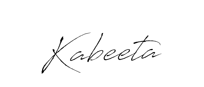 Use a signature maker to create a handwritten signature online. With this signature software, you can design (Antro_Vectra) your own signature for name Kabeeta. Kabeeta signature style 6 images and pictures png