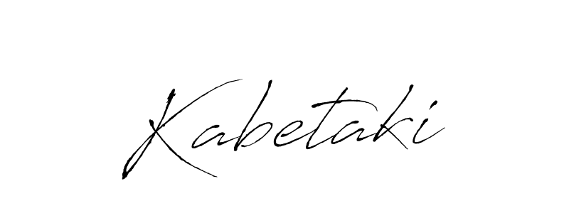 Design your own signature with our free online signature maker. With this signature software, you can create a handwritten (Antro_Vectra) signature for name Kabetaki. Kabetaki signature style 6 images and pictures png