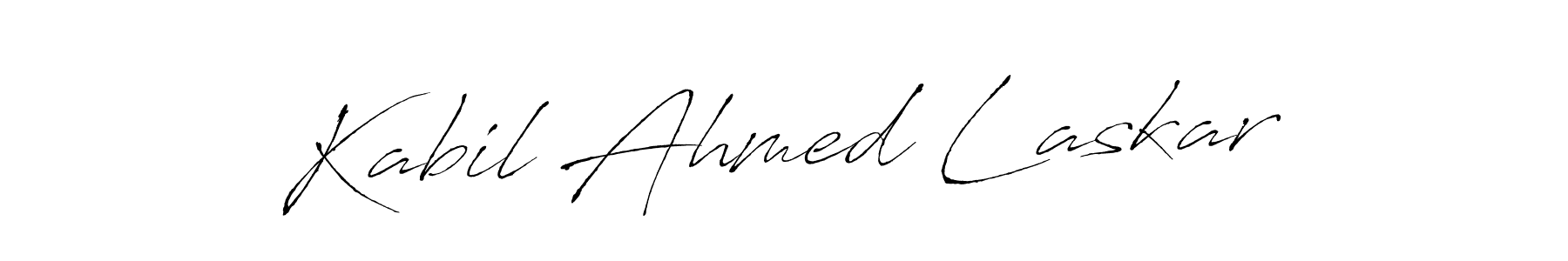 This is the best signature style for the Kabil Ahmed Laskar name. Also you like these signature font (Antro_Vectra). Mix name signature. Kabil Ahmed Laskar signature style 6 images and pictures png