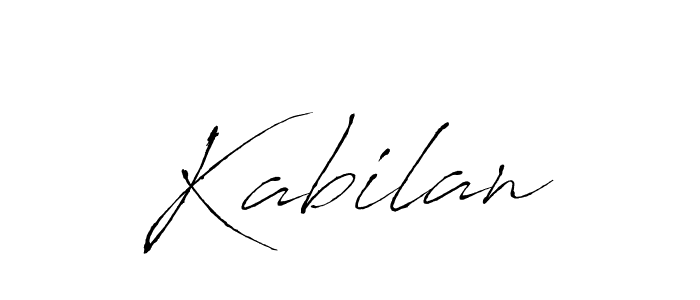 You should practise on your own different ways (Antro_Vectra) to write your name (Kabilan) in signature. don't let someone else do it for you. Kabilan signature style 6 images and pictures png
