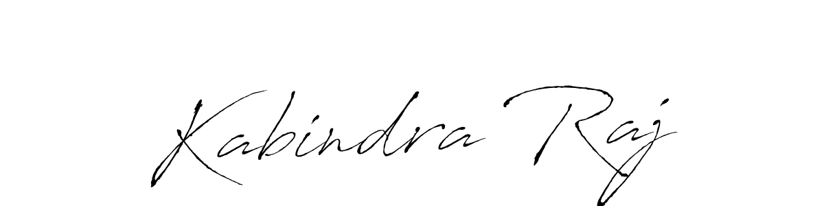 How to make Kabindra Raj name signature. Use Antro_Vectra style for creating short signs online. This is the latest handwritten sign. Kabindra Raj signature style 6 images and pictures png