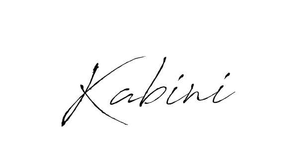 Design your own signature with our free online signature maker. With this signature software, you can create a handwritten (Antro_Vectra) signature for name Kabini. Kabini signature style 6 images and pictures png