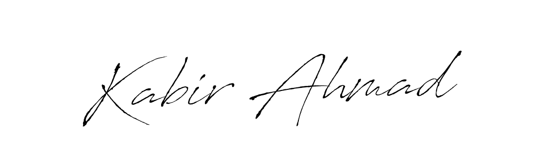 Design your own signature with our free online signature maker. With this signature software, you can create a handwritten (Antro_Vectra) signature for name Kabir Ahmad. Kabir Ahmad signature style 6 images and pictures png