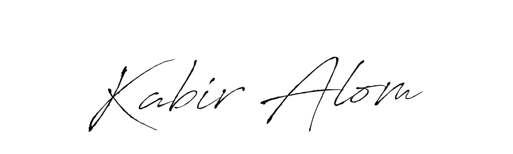 This is the best signature style for the Kabir Alom name. Also you like these signature font (Antro_Vectra). Mix name signature. Kabir Alom signature style 6 images and pictures png