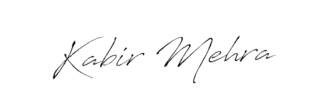 Design your own signature with our free online signature maker. With this signature software, you can create a handwritten (Antro_Vectra) signature for name Kabir Mehra. Kabir Mehra signature style 6 images and pictures png