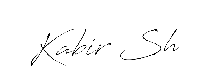 Use a signature maker to create a handwritten signature online. With this signature software, you can design (Antro_Vectra) your own signature for name Kabir Sh. Kabir Sh signature style 6 images and pictures png