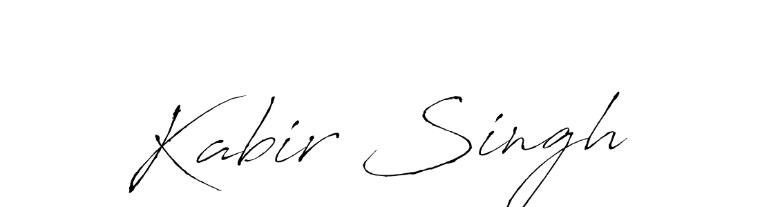 Design your own signature with our free online signature maker. With this signature software, you can create a handwritten (Antro_Vectra) signature for name Kabir Singh. Kabir Singh signature style 6 images and pictures png