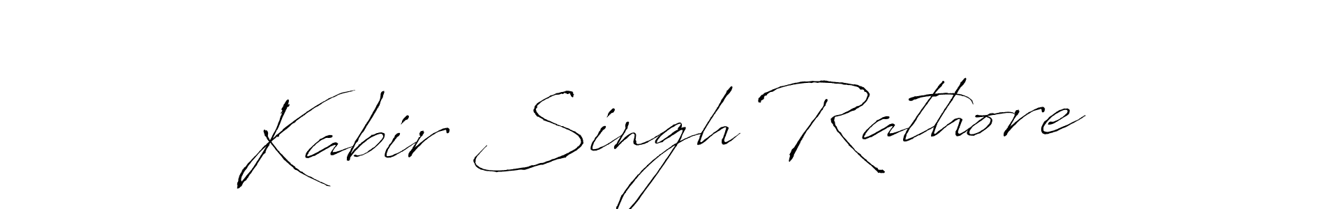 Design your own signature with our free online signature maker. With this signature software, you can create a handwritten (Antro_Vectra) signature for name Kabir Singh Rathore. Kabir Singh Rathore signature style 6 images and pictures png