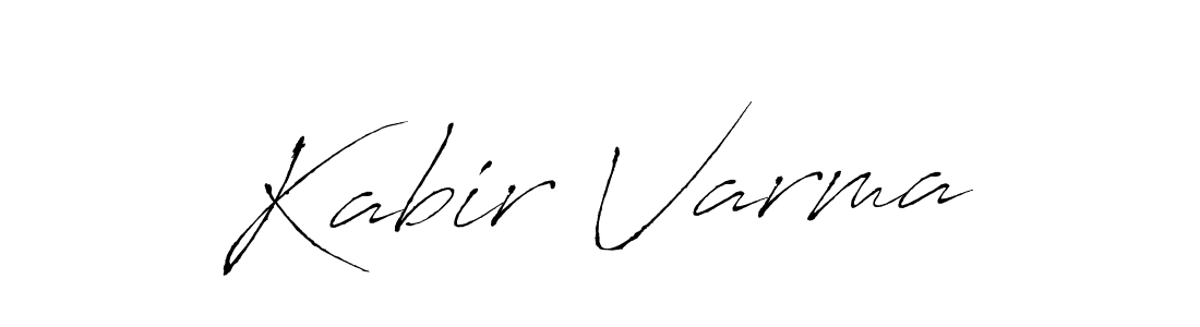 How to make Kabir Varma name signature. Use Antro_Vectra style for creating short signs online. This is the latest handwritten sign. Kabir Varma signature style 6 images and pictures png