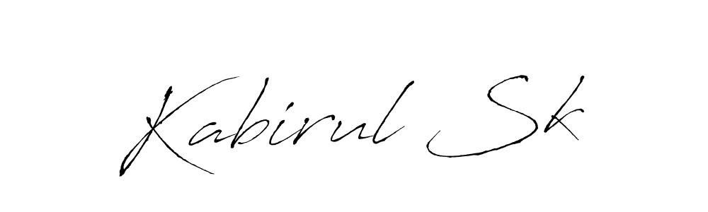 Create a beautiful signature design for name Kabirul Sk. With this signature (Antro_Vectra) fonts, you can make a handwritten signature for free. Kabirul Sk signature style 6 images and pictures png