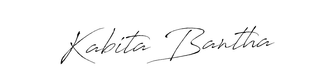 How to make Kabita Bantha signature? Antro_Vectra is a professional autograph style. Create handwritten signature for Kabita Bantha name. Kabita Bantha signature style 6 images and pictures png