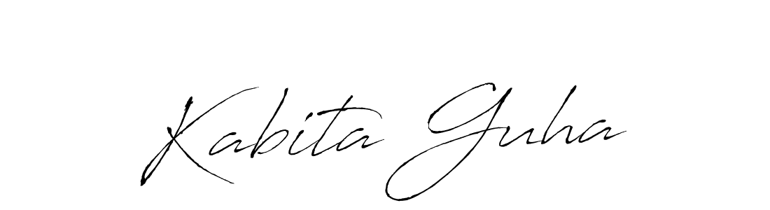 Design your own signature with our free online signature maker. With this signature software, you can create a handwritten (Antro_Vectra) signature for name Kabita Guha. Kabita Guha signature style 6 images and pictures png