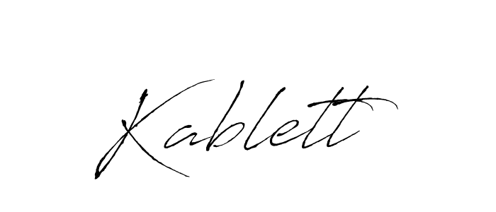 How to make Kablett signature? Antro_Vectra is a professional autograph style. Create handwritten signature for Kablett name. Kablett signature style 6 images and pictures png