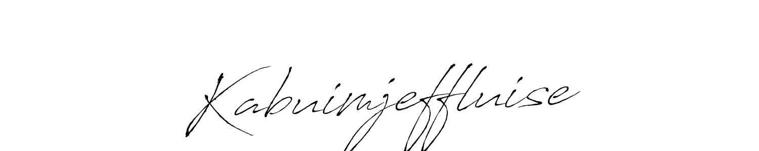 The best way (Antro_Vectra) to make a short signature is to pick only two or three words in your name. The name Kabuimjeffluise include a total of six letters. For converting this name. Kabuimjeffluise signature style 6 images and pictures png