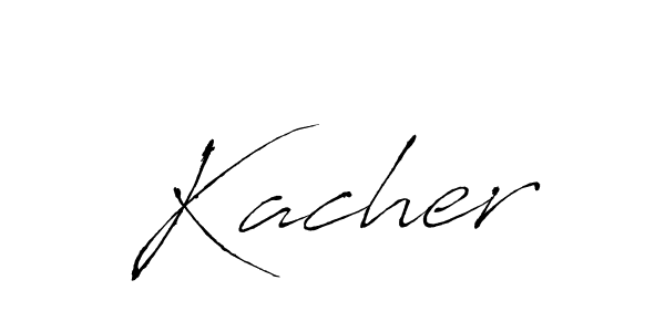 You can use this online signature creator to create a handwritten signature for the name Kacher. This is the best online autograph maker. Kacher signature style 6 images and pictures png