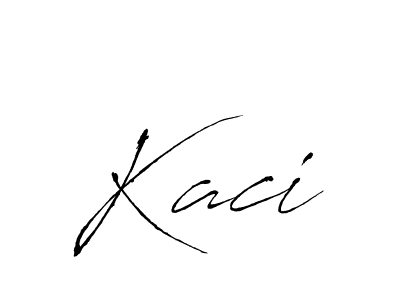 How to make Kaci signature? Antro_Vectra is a professional autograph style. Create handwritten signature for Kaci name. Kaci signature style 6 images and pictures png