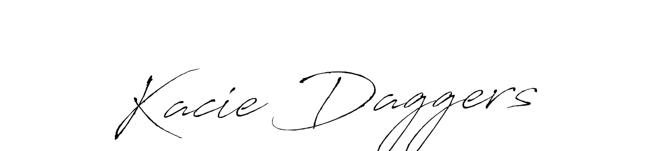 The best way (Antro_Vectra) to make a short signature is to pick only two or three words in your name. The name Kacie Daggers include a total of six letters. For converting this name. Kacie Daggers signature style 6 images and pictures png