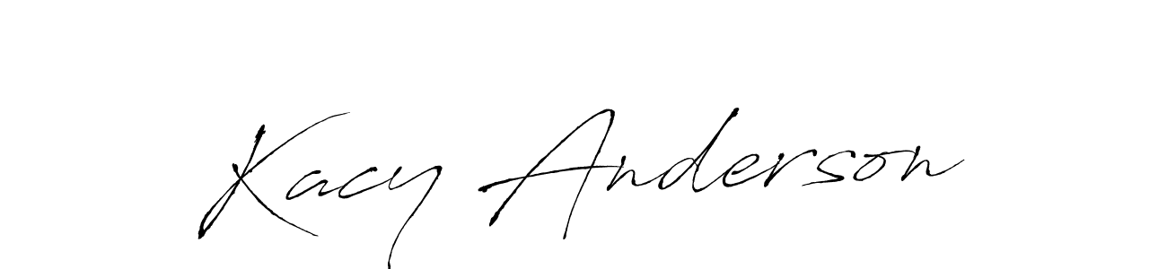 Design your own signature with our free online signature maker. With this signature software, you can create a handwritten (Antro_Vectra) signature for name Kacy Anderson. Kacy Anderson signature style 6 images and pictures png