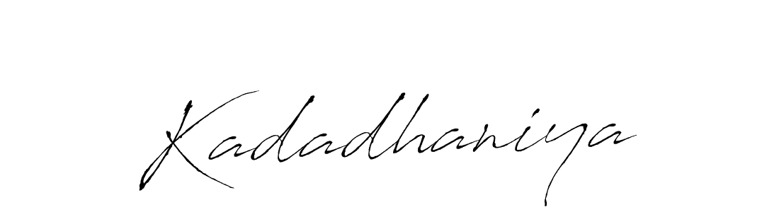 Use a signature maker to create a handwritten signature online. With this signature software, you can design (Antro_Vectra) your own signature for name Kadadhaniya. Kadadhaniya signature style 6 images and pictures png