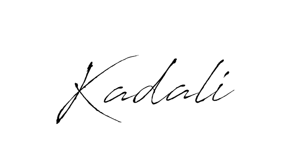 Kadali stylish signature style. Best Handwritten Sign (Antro_Vectra) for my name. Handwritten Signature Collection Ideas for my name Kadali. Kadali signature style 6 images and pictures png