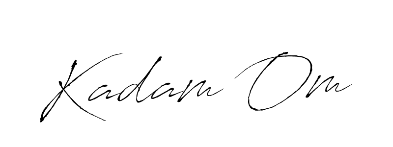 Create a beautiful signature design for name Kadam Om. With this signature (Antro_Vectra) fonts, you can make a handwritten signature for free. Kadam Om signature style 6 images and pictures png