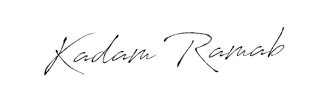 How to make Kadam Ramab signature? Antro_Vectra is a professional autograph style. Create handwritten signature for Kadam Ramab name. Kadam Ramab signature style 6 images and pictures png