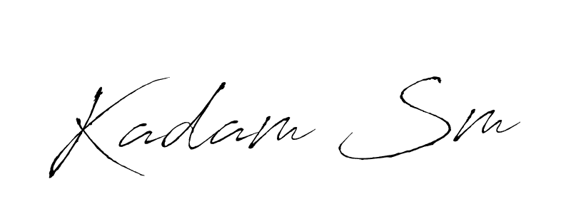 Make a beautiful signature design for name Kadam Sm. Use this online signature maker to create a handwritten signature for free. Kadam Sm signature style 6 images and pictures png
