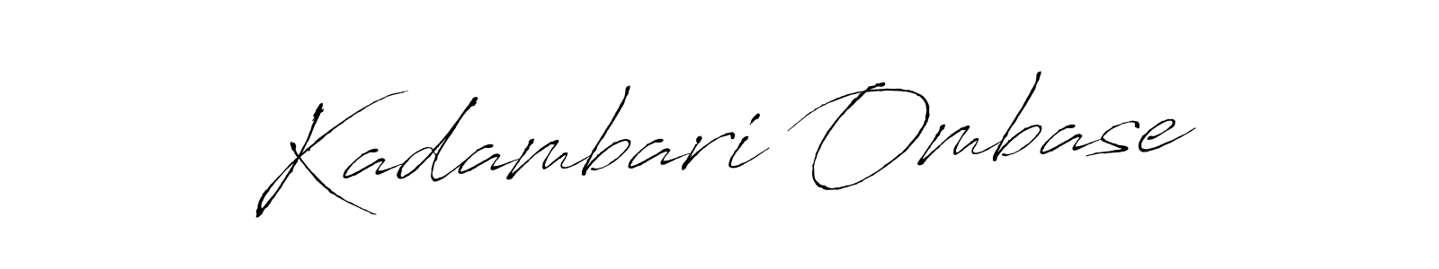 The best way (Antro_Vectra) to make a short signature is to pick only two or three words in your name. The name Kadambari Ombase include a total of six letters. For converting this name. Kadambari Ombase signature style 6 images and pictures png