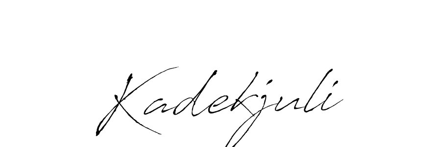 You should practise on your own different ways (Antro_Vectra) to write your name (Kadekjuli) in signature. don't let someone else do it for you. Kadekjuli signature style 6 images and pictures png