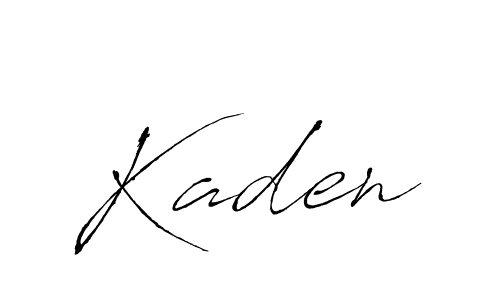 Kaden stylish signature style. Best Handwritten Sign (Antro_Vectra) for my name. Handwritten Signature Collection Ideas for my name Kaden. Kaden signature style 6 images and pictures png