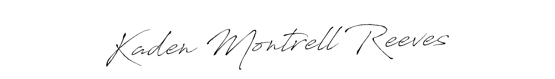 Kaden Montrell Reeves stylish signature style. Best Handwritten Sign (Antro_Vectra) for my name. Handwritten Signature Collection Ideas for my name Kaden Montrell Reeves. Kaden Montrell Reeves signature style 6 images and pictures png
