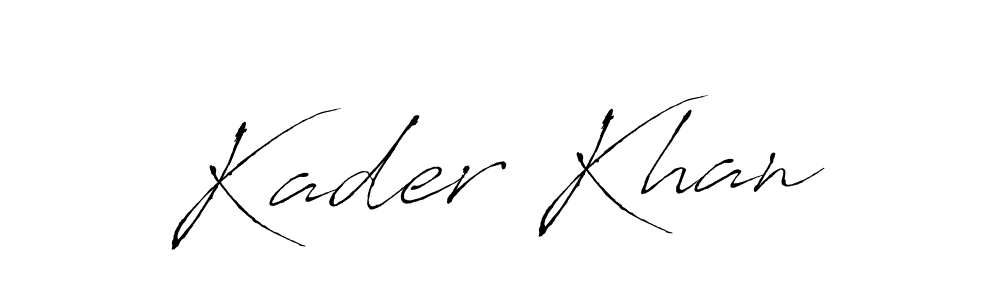 Antro_Vectra is a professional signature style that is perfect for those who want to add a touch of class to their signature. It is also a great choice for those who want to make their signature more unique. Get Kader Khan name to fancy signature for free. Kader Khan signature style 6 images and pictures png