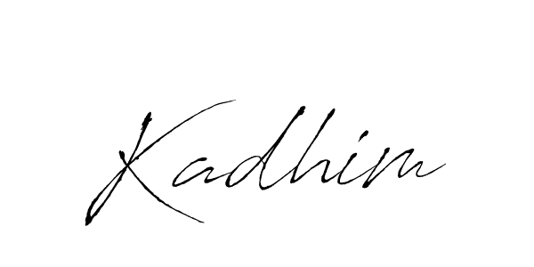 Kadhim stylish signature style. Best Handwritten Sign (Antro_Vectra) for my name. Handwritten Signature Collection Ideas for my name Kadhim. Kadhim signature style 6 images and pictures png