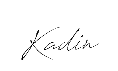 Use a signature maker to create a handwritten signature online. With this signature software, you can design (Antro_Vectra) your own signature for name Kadin. Kadin signature style 6 images and pictures png