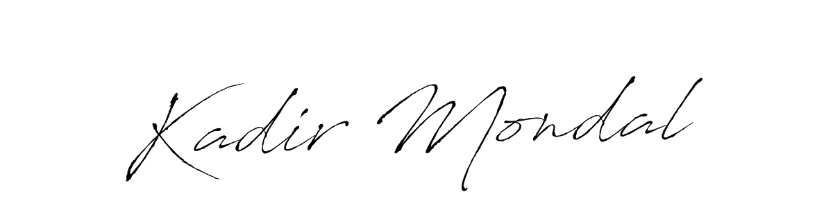 Make a beautiful signature design for name Kadir Mondal. With this signature (Antro_Vectra) style, you can create a handwritten signature for free. Kadir Mondal signature style 6 images and pictures png