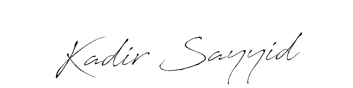 Here are the top 10 professional signature styles for the name Kadir Sayyid. These are the best autograph styles you can use for your name. Kadir Sayyid signature style 6 images and pictures png