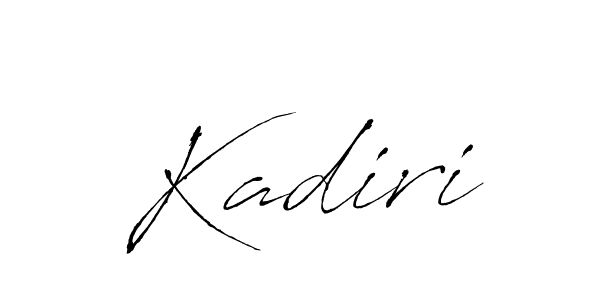 Design your own signature with our free online signature maker. With this signature software, you can create a handwritten (Antro_Vectra) signature for name Kadiri. Kadiri signature style 6 images and pictures png