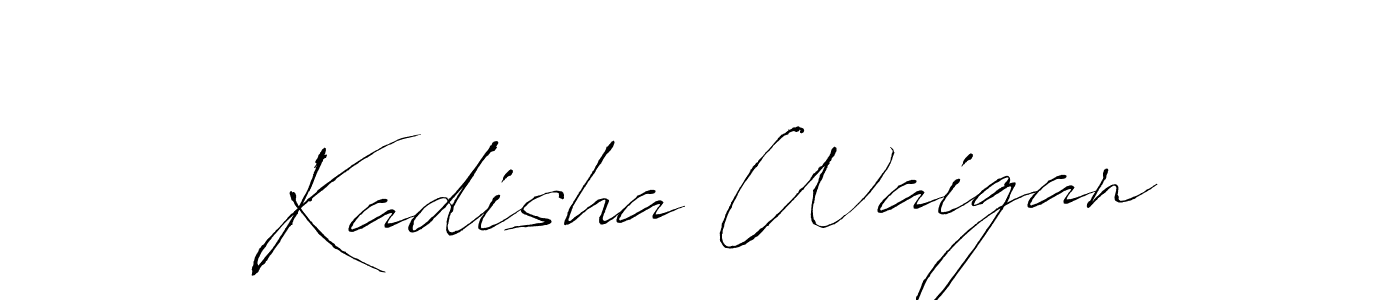 Best and Professional Signature Style for Kadisha Waigan. Antro_Vectra Best Signature Style Collection. Kadisha Waigan signature style 6 images and pictures png